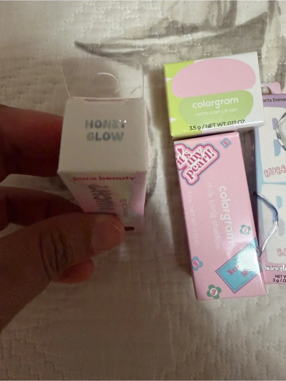 Kara Beauty Colorgram Pink Lip Balm & Gloss Set - Soft Pink Shades bundle of 4